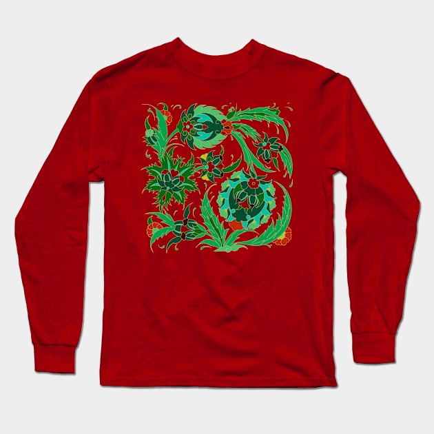 vintage artwork Long Sleeve T-Shirt by Handan